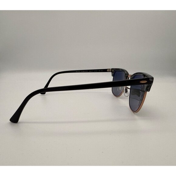 Ray Ban RB3016‎ Clubmaster Fleck Sunglasses Grey Green Gradient Gold trim main image 9
